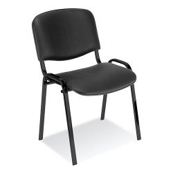 СТОЛ ISO BLACK ЕКО КОЖА ЧЕРЕН